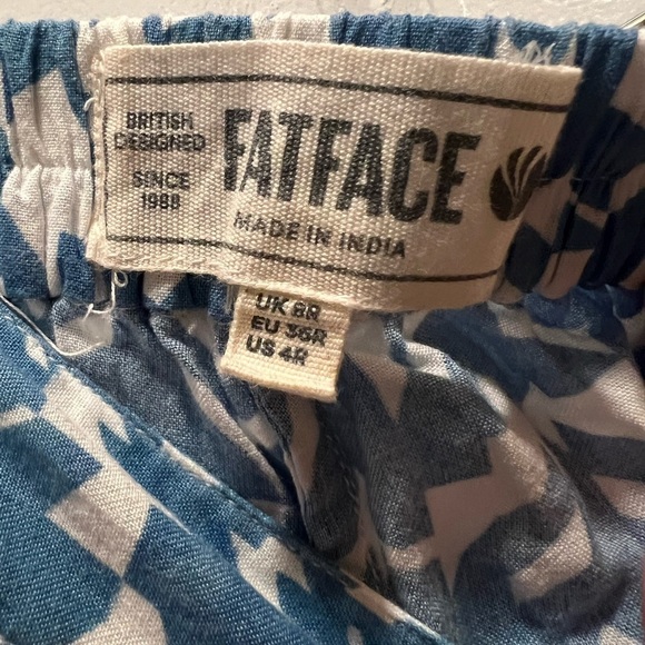 Women's Fatface Shirwell Med‎ Geo Cropped Trousers - Picture 4 of 4